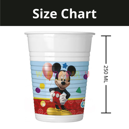 Minnie Mouse Plastic Cups - 250ML - 8PC