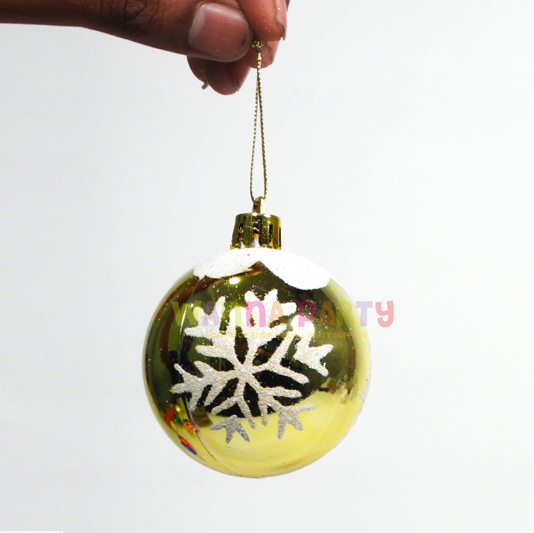 Multicolor Glitter Sonwflakes Tree Hanging - 6PC