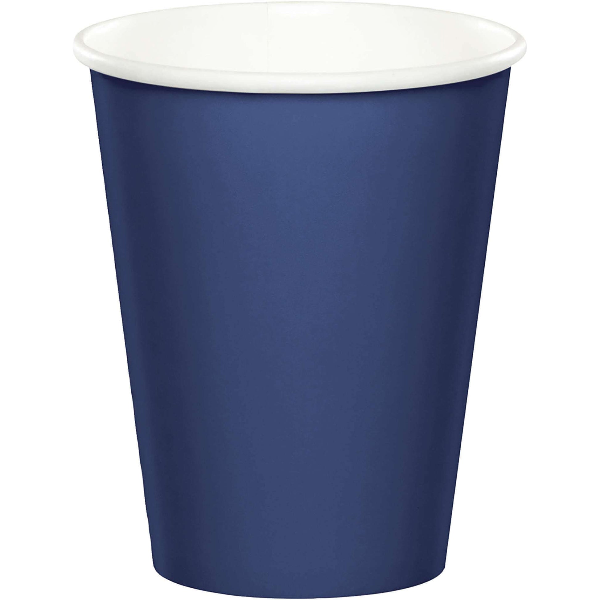 Navy Blue Paper Cups 270ML - 24PC