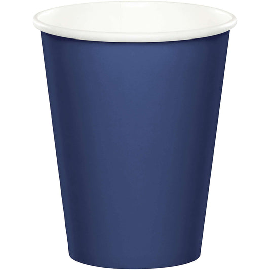 Navy Blue Paper Cups 270ML - 24PC