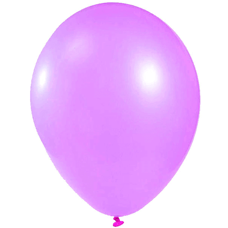 12" Neon Violet Latex Balloons - Glows in UV Light - 10PC