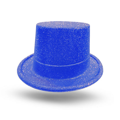 Neon Blue Glitter Hat for Adults - 1PC