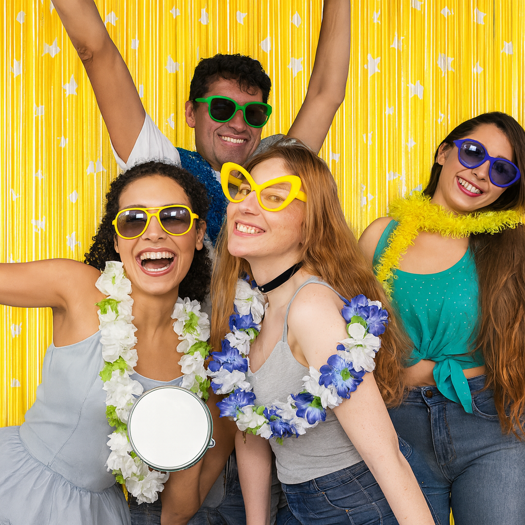 Wanna Party 2 Pack NewGold Silver Fringe Curtain Backdrop, 3 Ft x 6 Ft Shiny Silver Star Printed Metallic Tinsel Foil Fringe Streamers Background for Photo Booth Birthday Wedding Baby Shower Party Thanksgiving Christmas Decorations