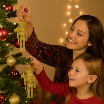 Nut Cracker Hangings Golden - 1PC