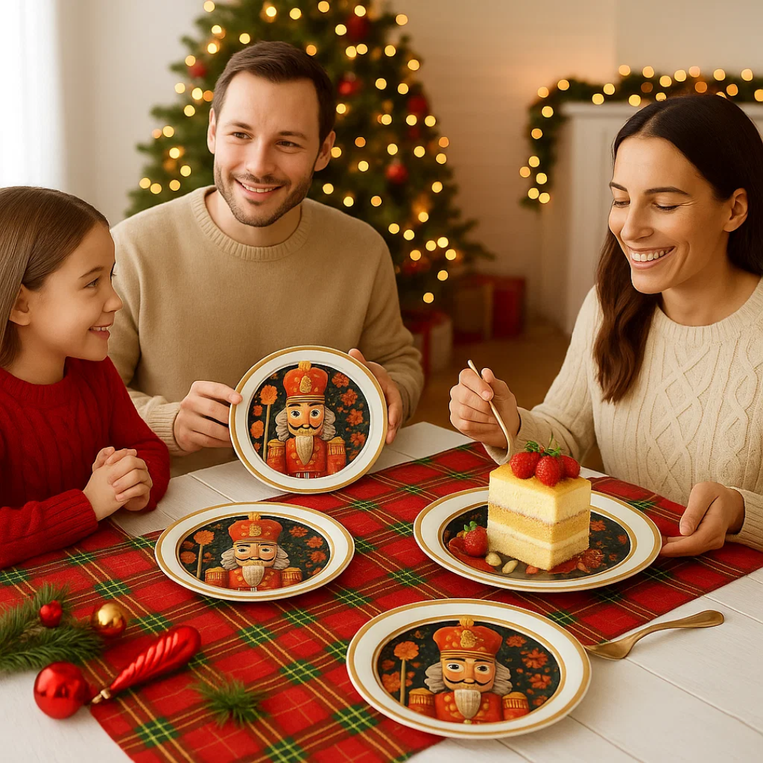 Christmas Nut Cracker Dinner Paper Plates - 8PC