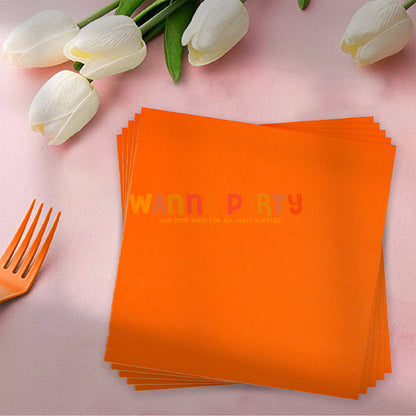 Orange Paper Napkins - 20 PC