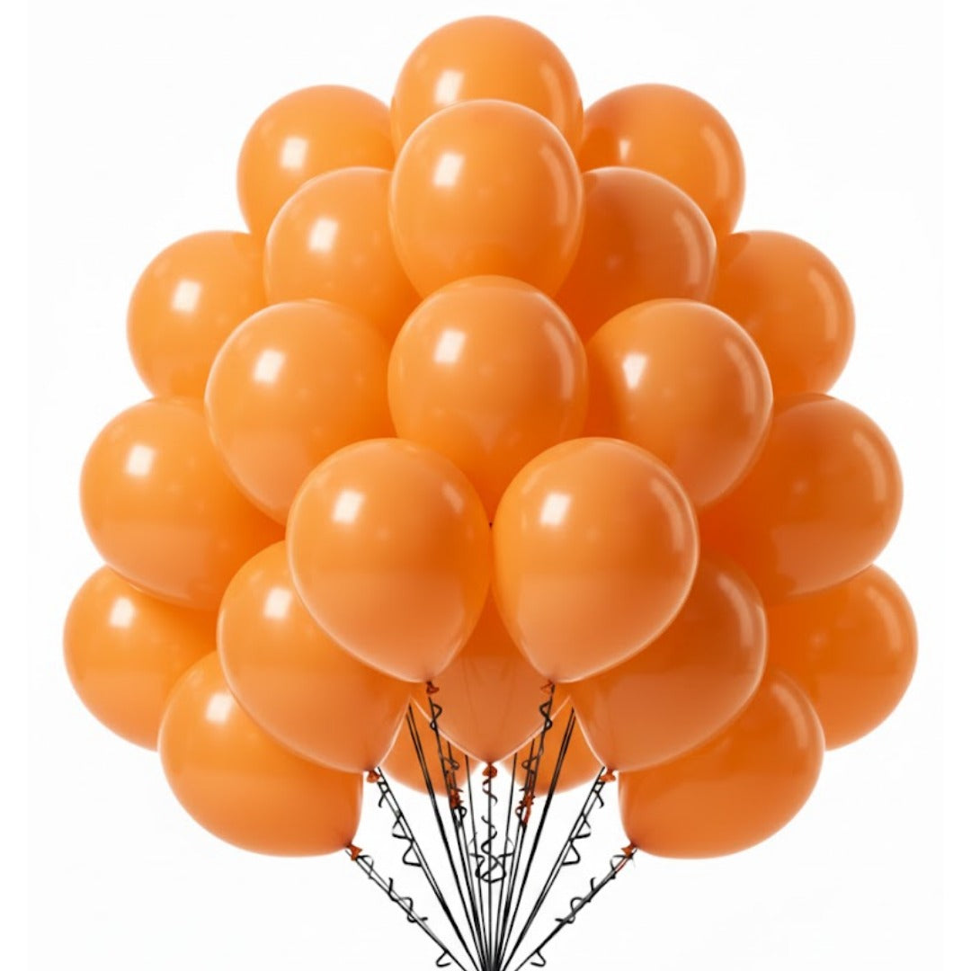 Orange Latex  Balloons 10" - 20PC
