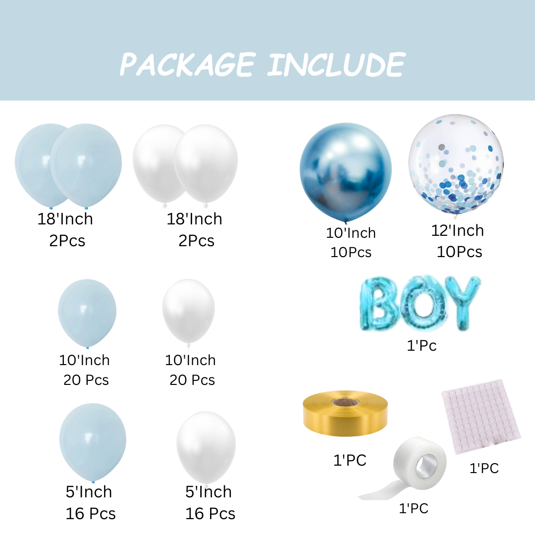 It's a Boy Balloons Set - 100PC