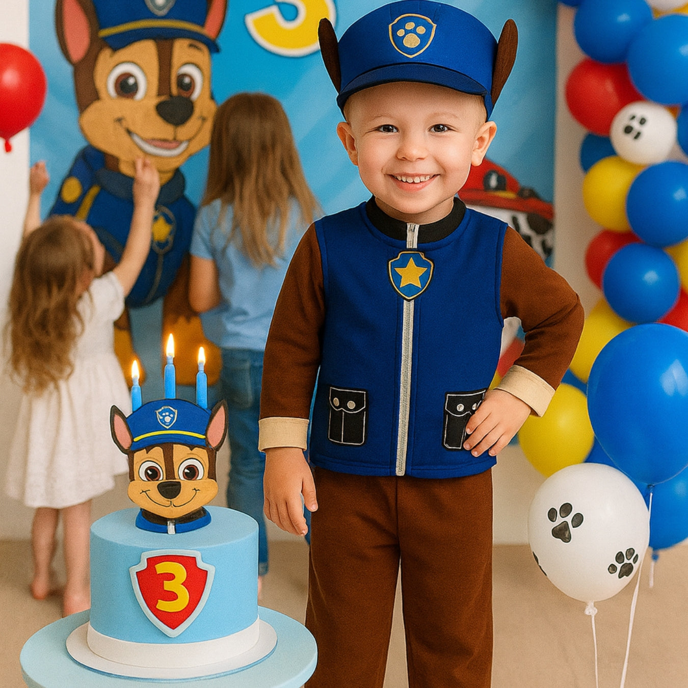 Paw Patrol Costume Blue for Kids with Bag