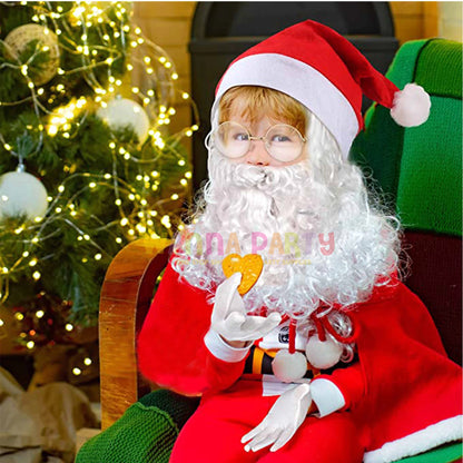 Plush Kids Fancy Santa Claus Costume -1-3 Year