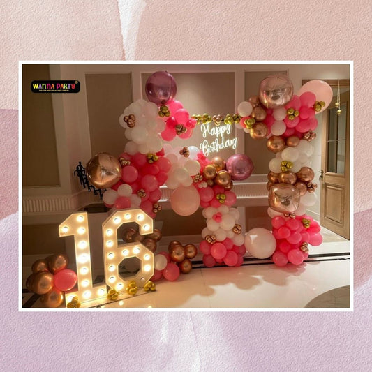 16th Happy Birthday Balloon Decor