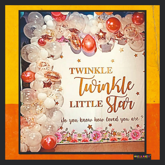 Twinkle Twinkle Flex Backdrop w/Balloons 6X6 Frame