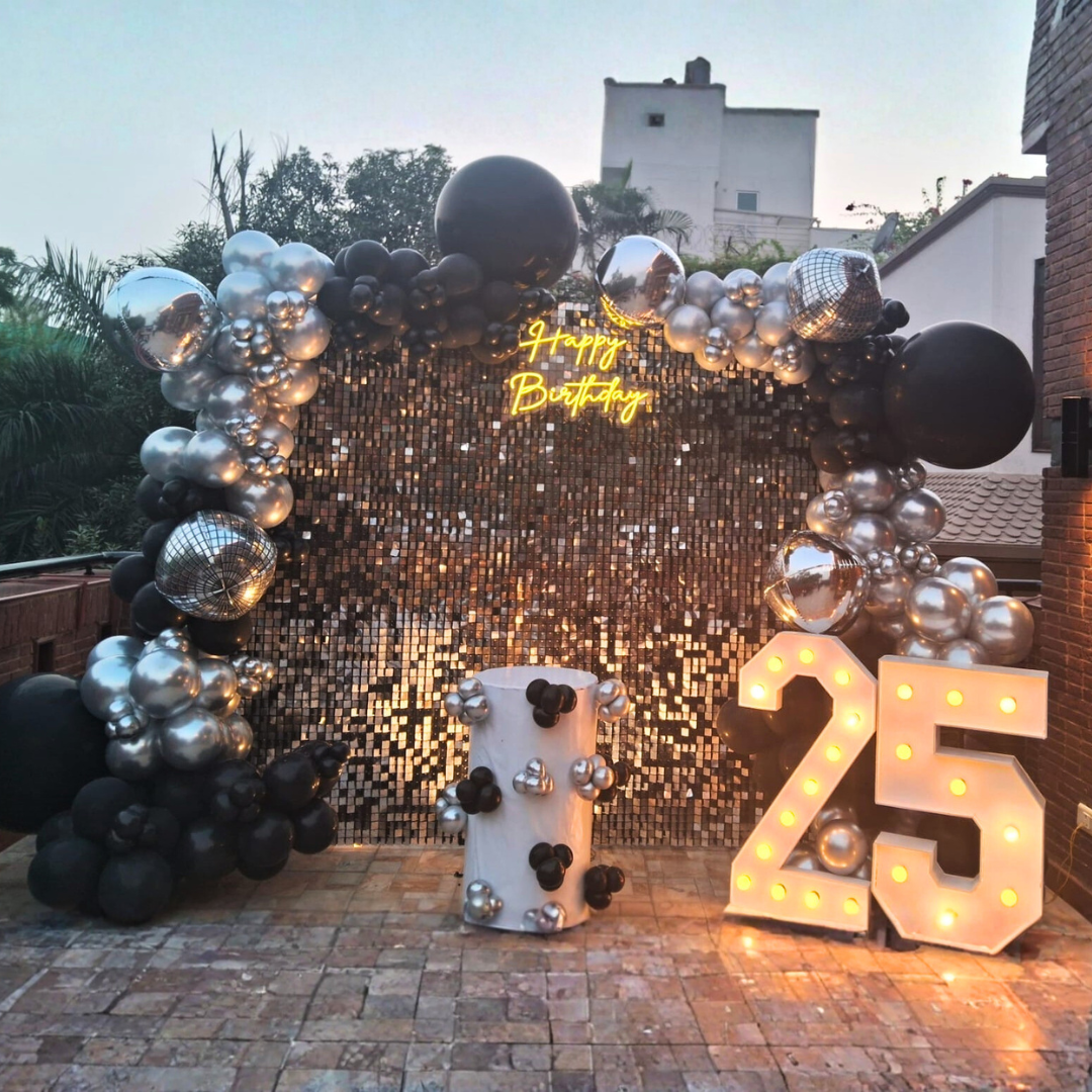 25th Birthday Set Up