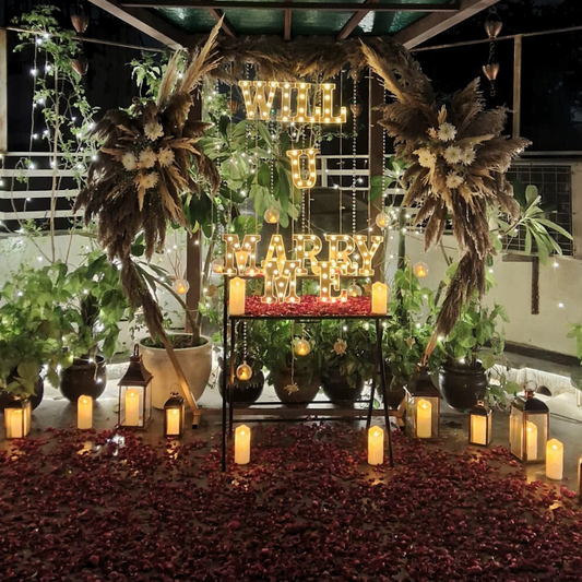 Will you Marry Me Set Up