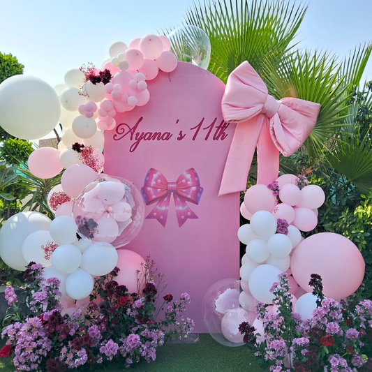 11th Birthday Bow Theme Set Up