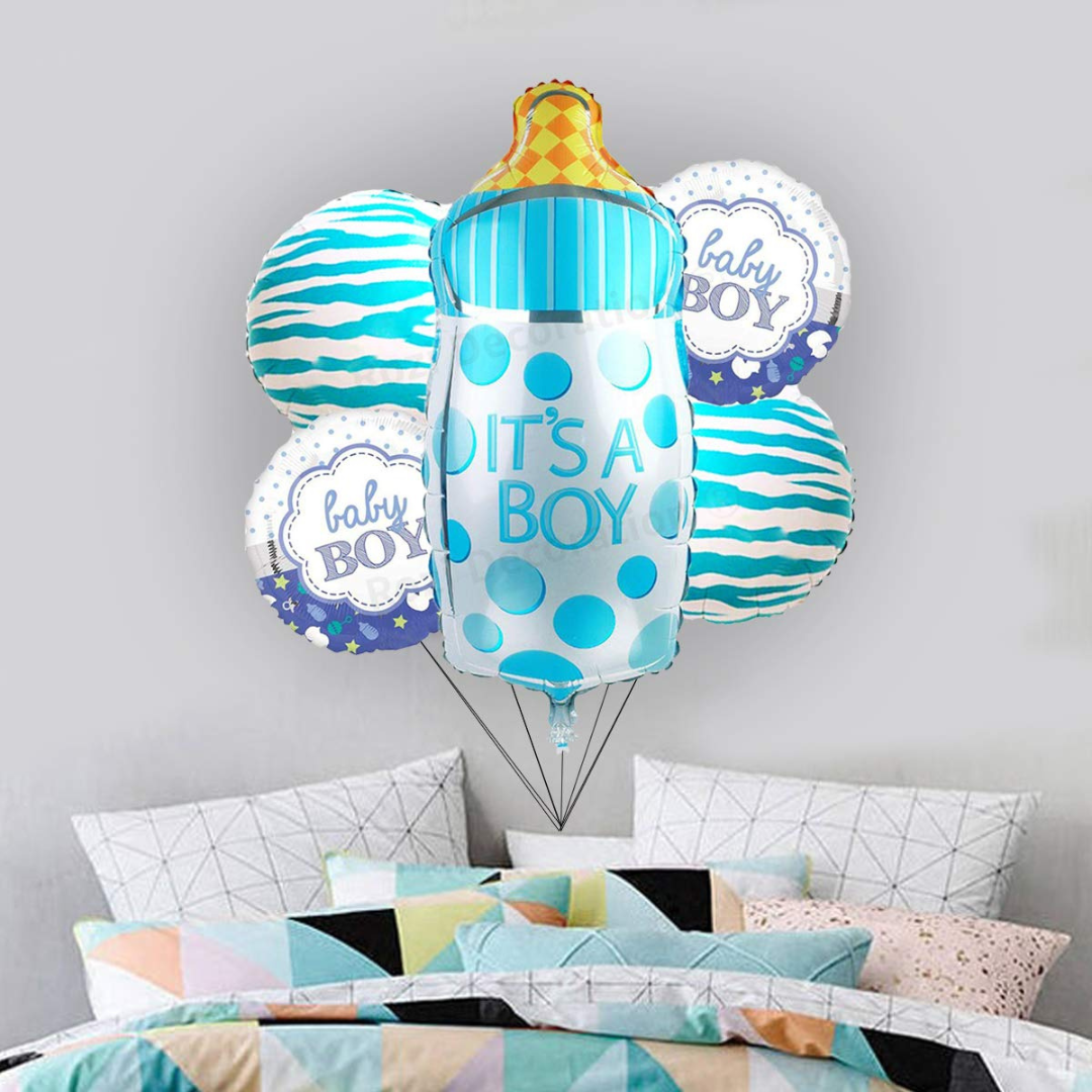 It's a Boy Milk Bottle Blue Balloon 18"