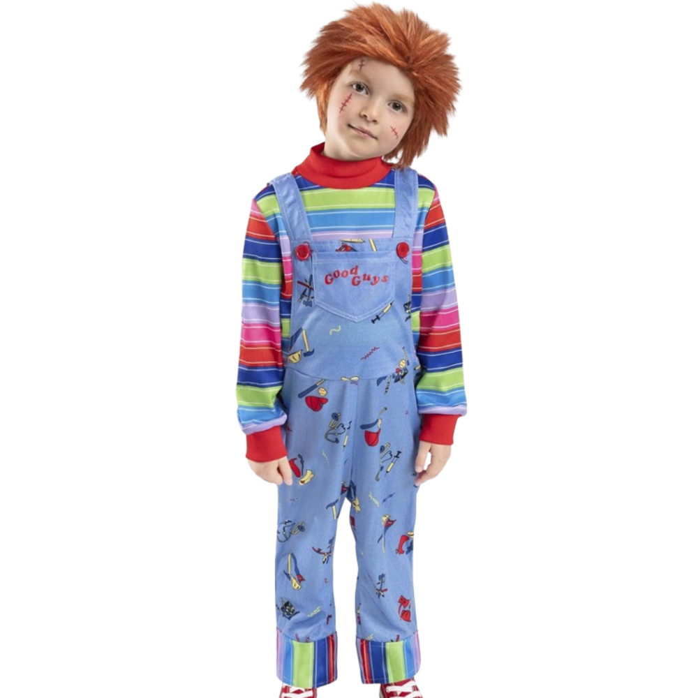 Chucky Doll Unisex Costume for Kids from The Movie "Child's Play"