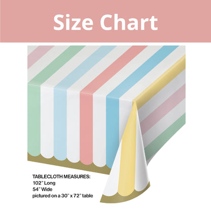 Pastel Color Table cover 54 inch x 102 inch