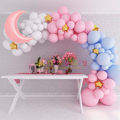 26" Pastel Pink Crescent Moon Shape Balloon