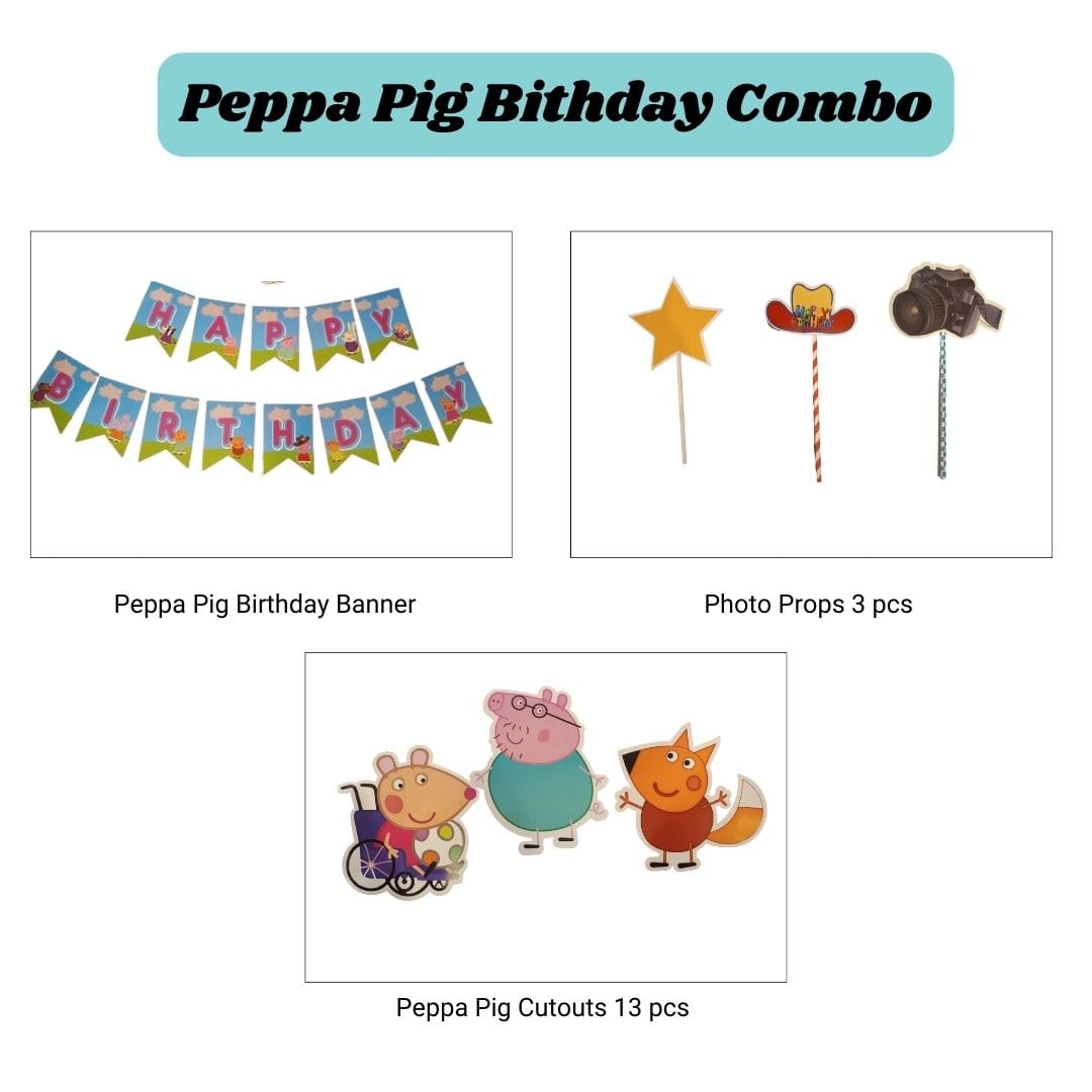 Peppa Pig Birthday Party Set - 17PC