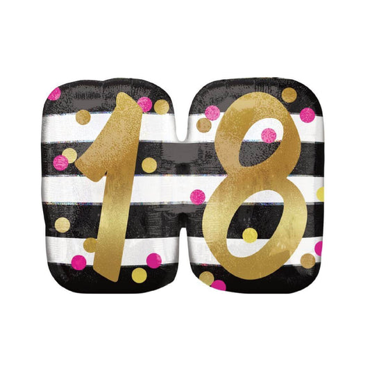 Pink & Gold 18th Birthday 25" P40