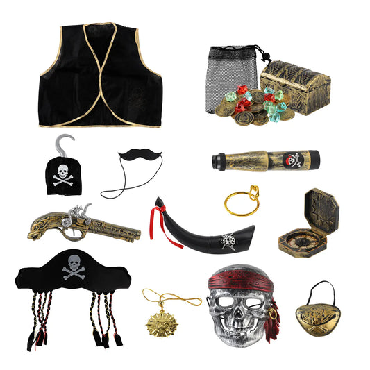 Pirates of the Caribbean Costume Accessory Set - Bulk Pack