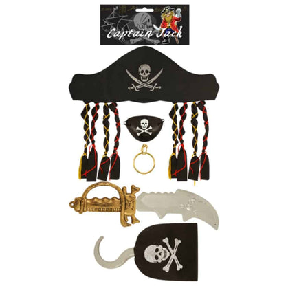 Pirate Set w/Dagger, Eye Mask, Hook