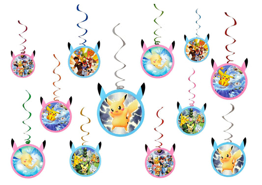 Pokemon Swirl Decoration - 12PC