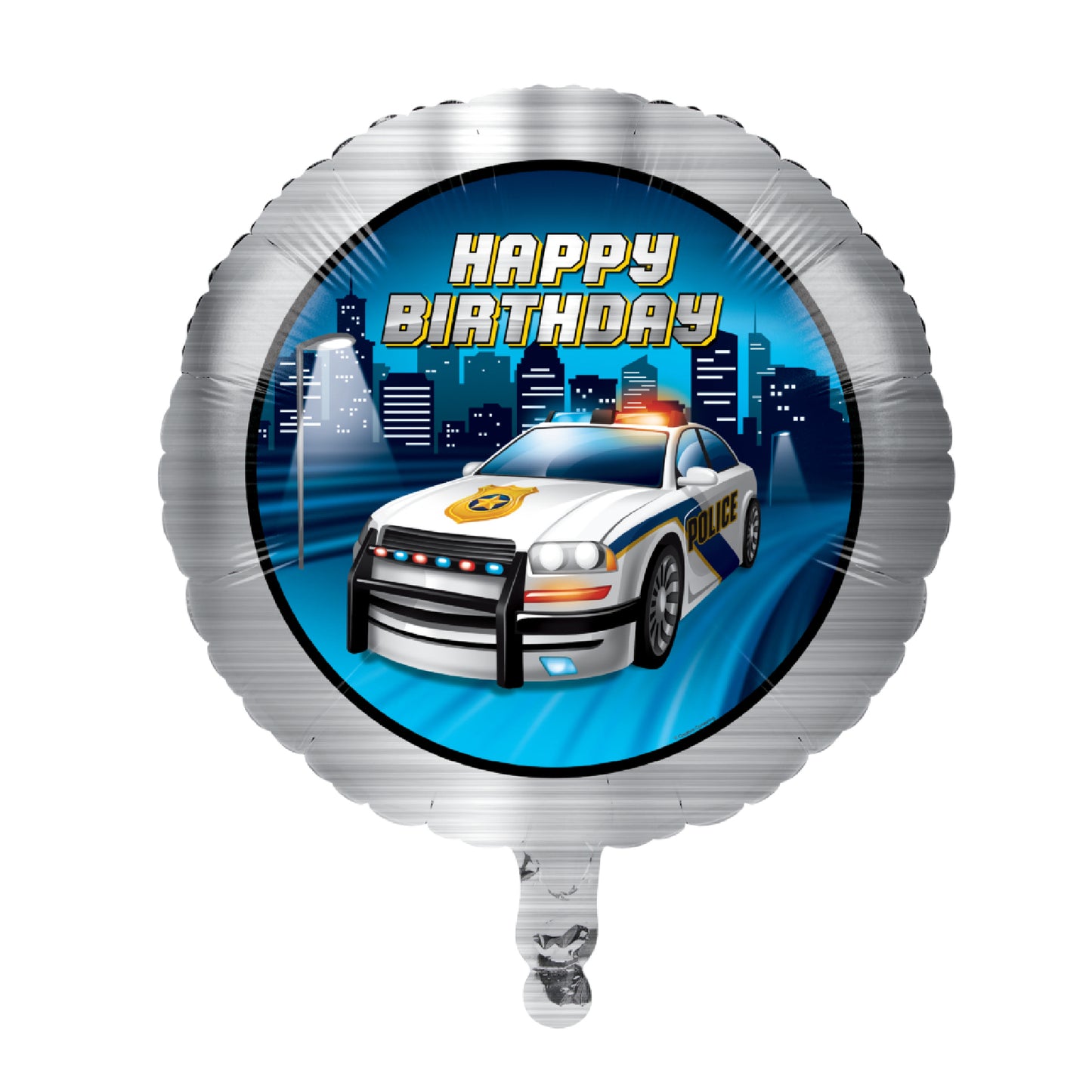 Police Party Metallic Foil Balloon 18 inch