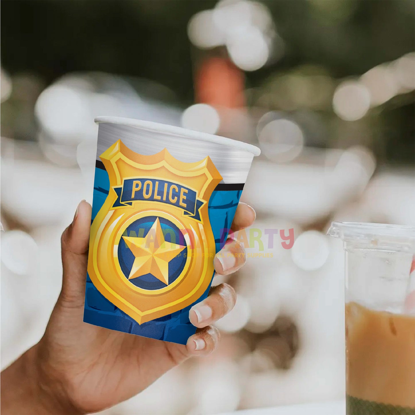 Police Party Part Cups 9oz - 8PC