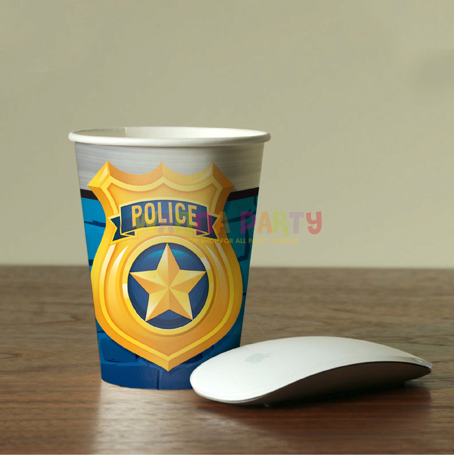 Police Party Part Cups 9oz - 8PC