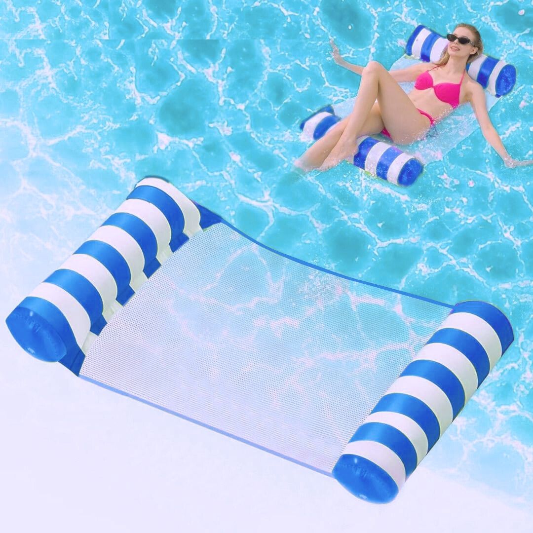 Pool Float Inflatable Pool Hammock Lounger Blue 1PC