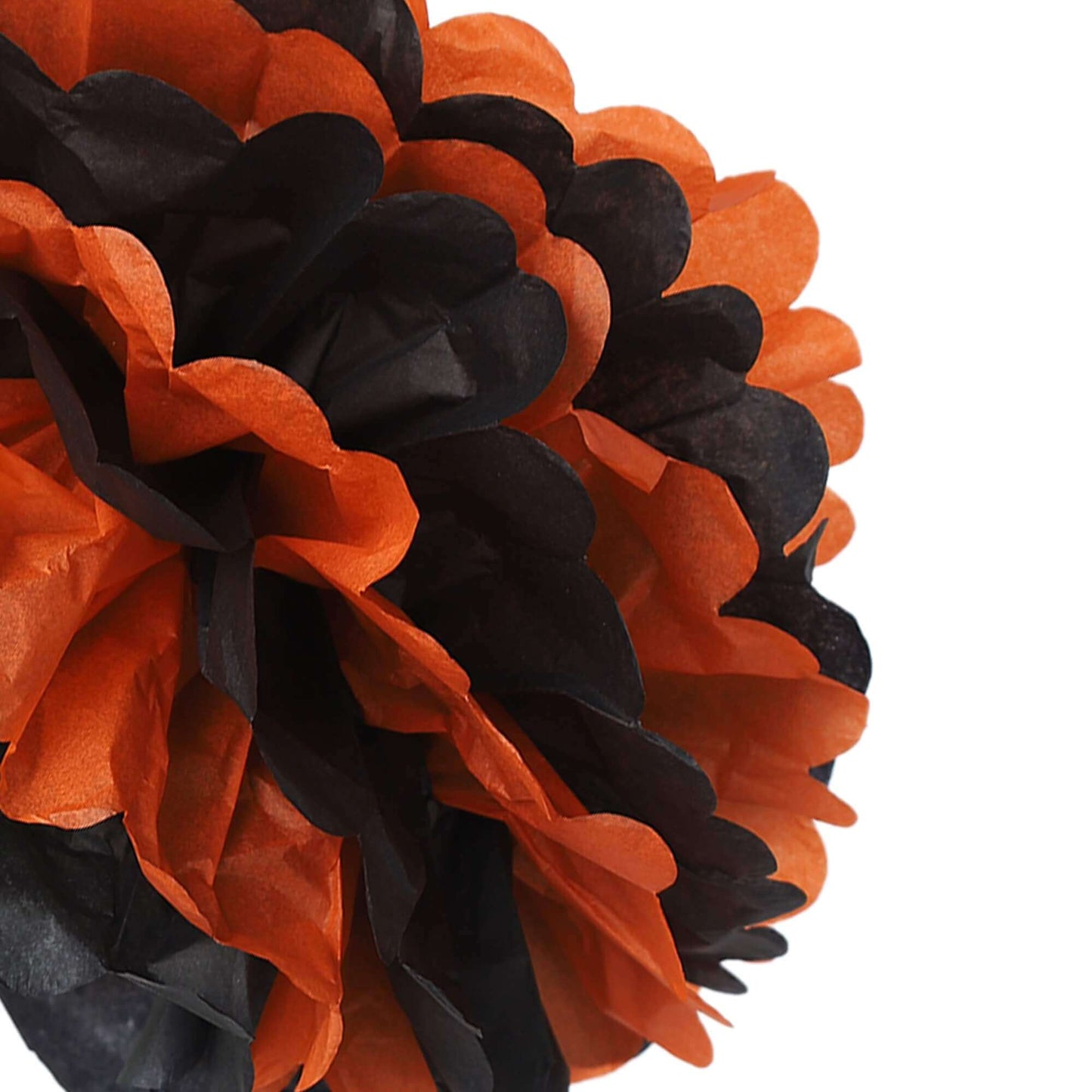 Pumpkin Tissue Paper Pom Pom - 4PC