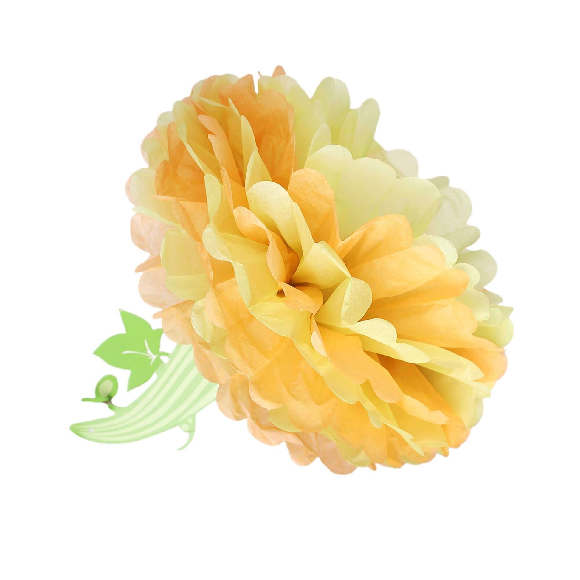 Pumpkin Tissue Paper Pom Pom - 4PC