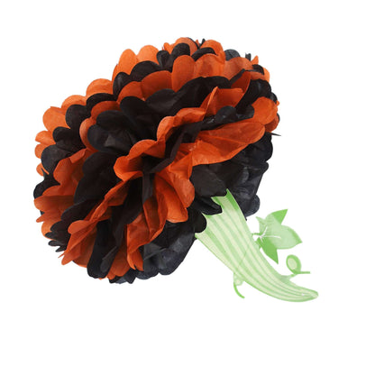 Pumpkin Tissue Paper Pom Pom - 4PC