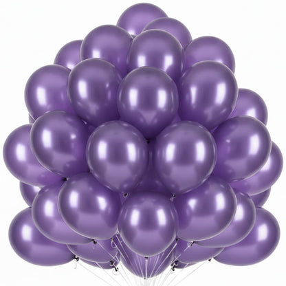 Chrome Purple Premium Latex Balloons 10" - 20PC