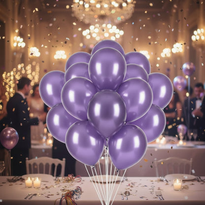 Chrome Purple Premium Latex Balloons 10" - 20PC