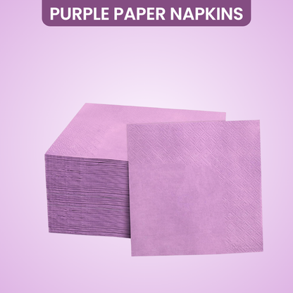 Purple Paper Napkins - 20PC