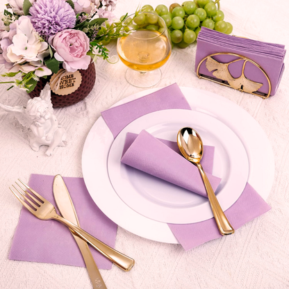 Purple Paper Napkins - 20PC