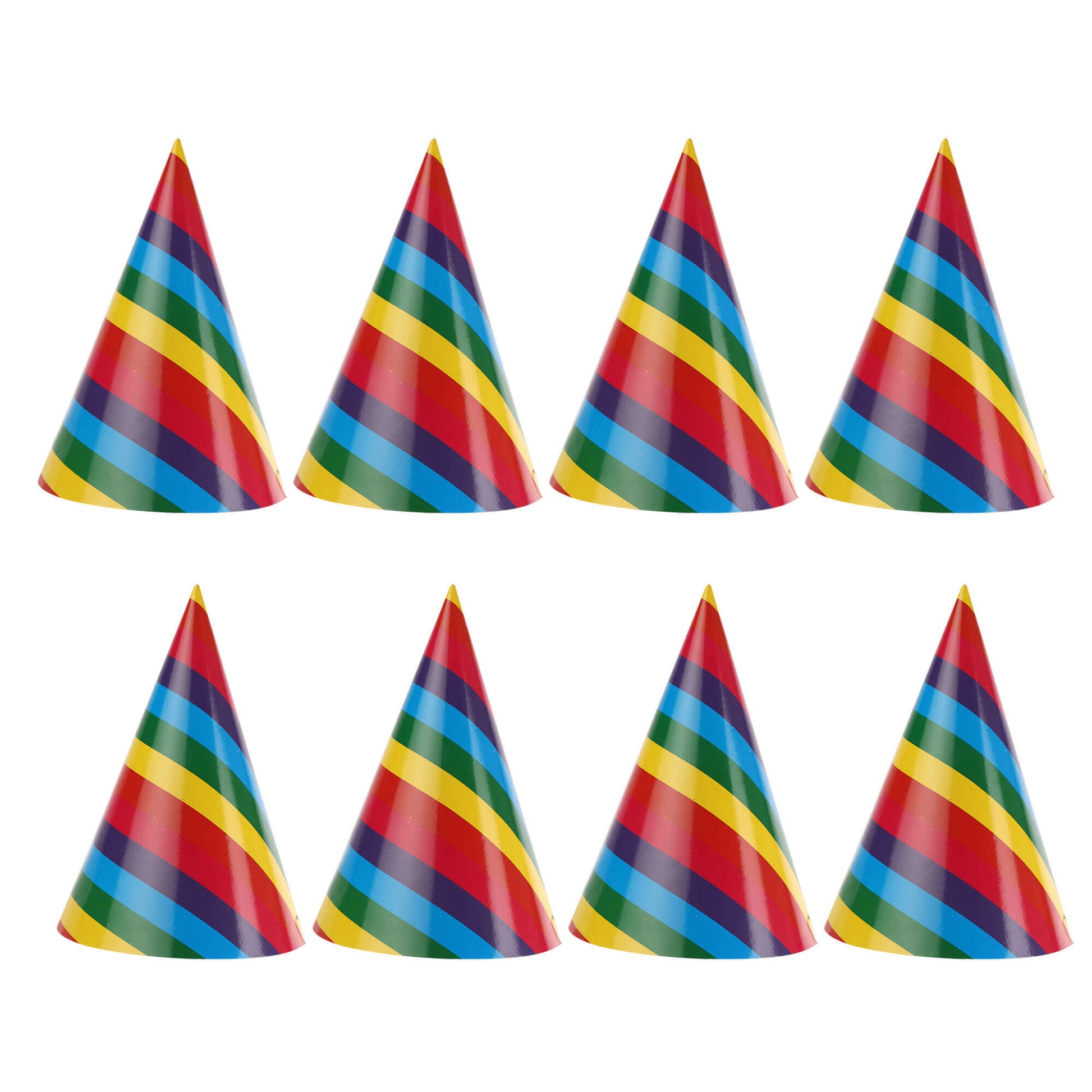 Rainbow Hats - 8PC