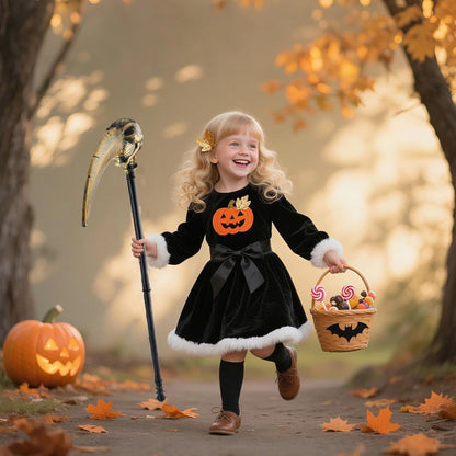 Skull wth Big Nose Golden Hand Holding Weeapon - 1PC