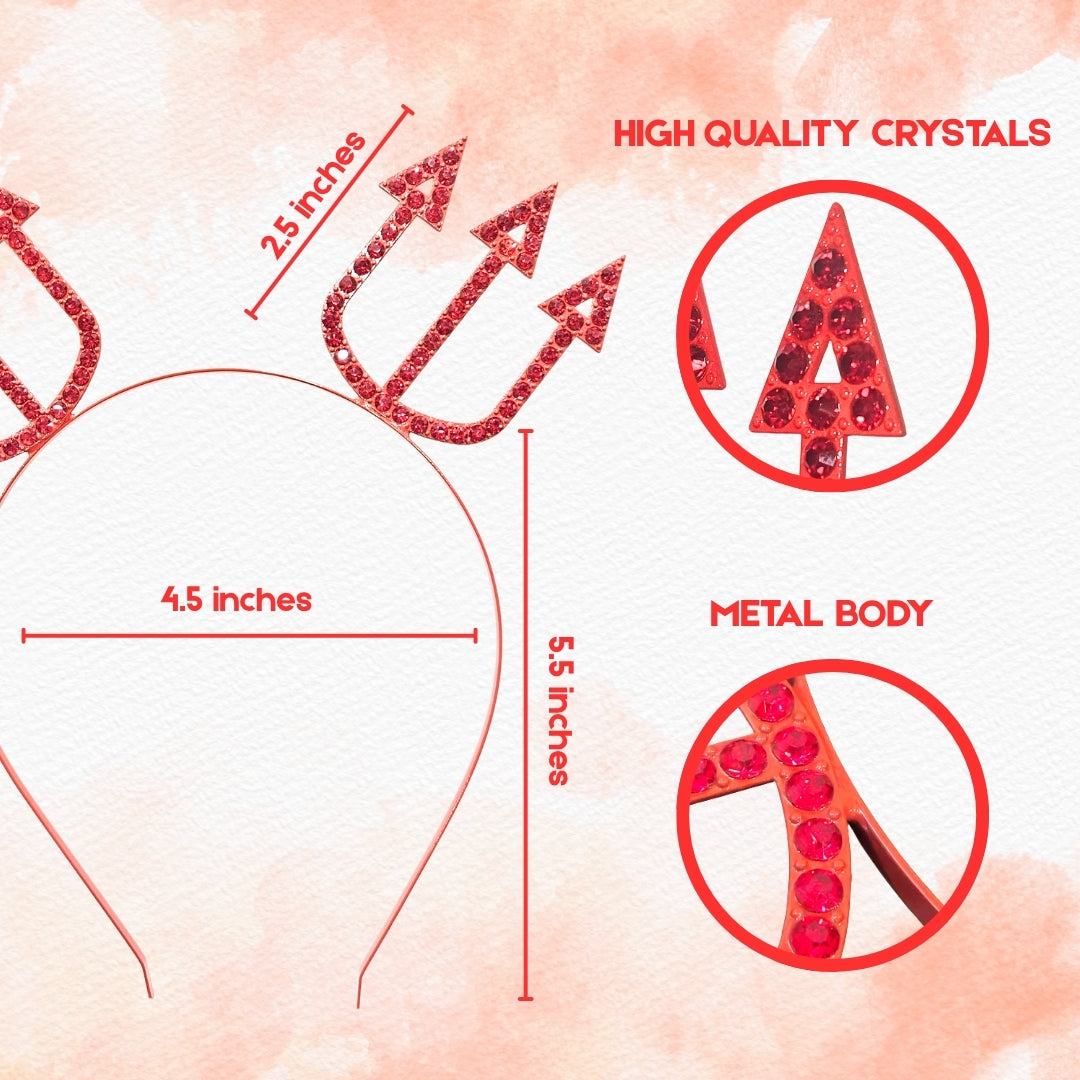 Red Headband with Trishul