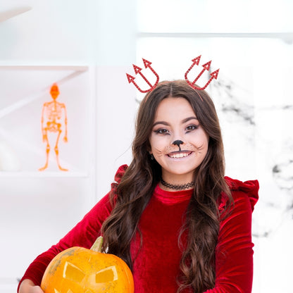 Red Headband with Trishul