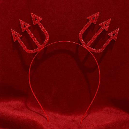 Red Headband with Trishul