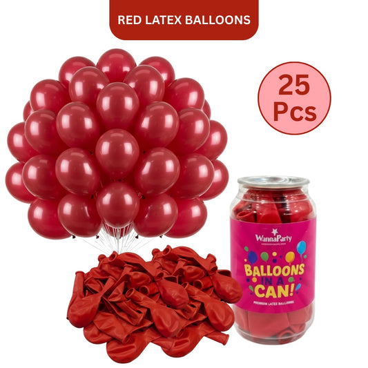 Red Latex  Balloons 10" - 25PC