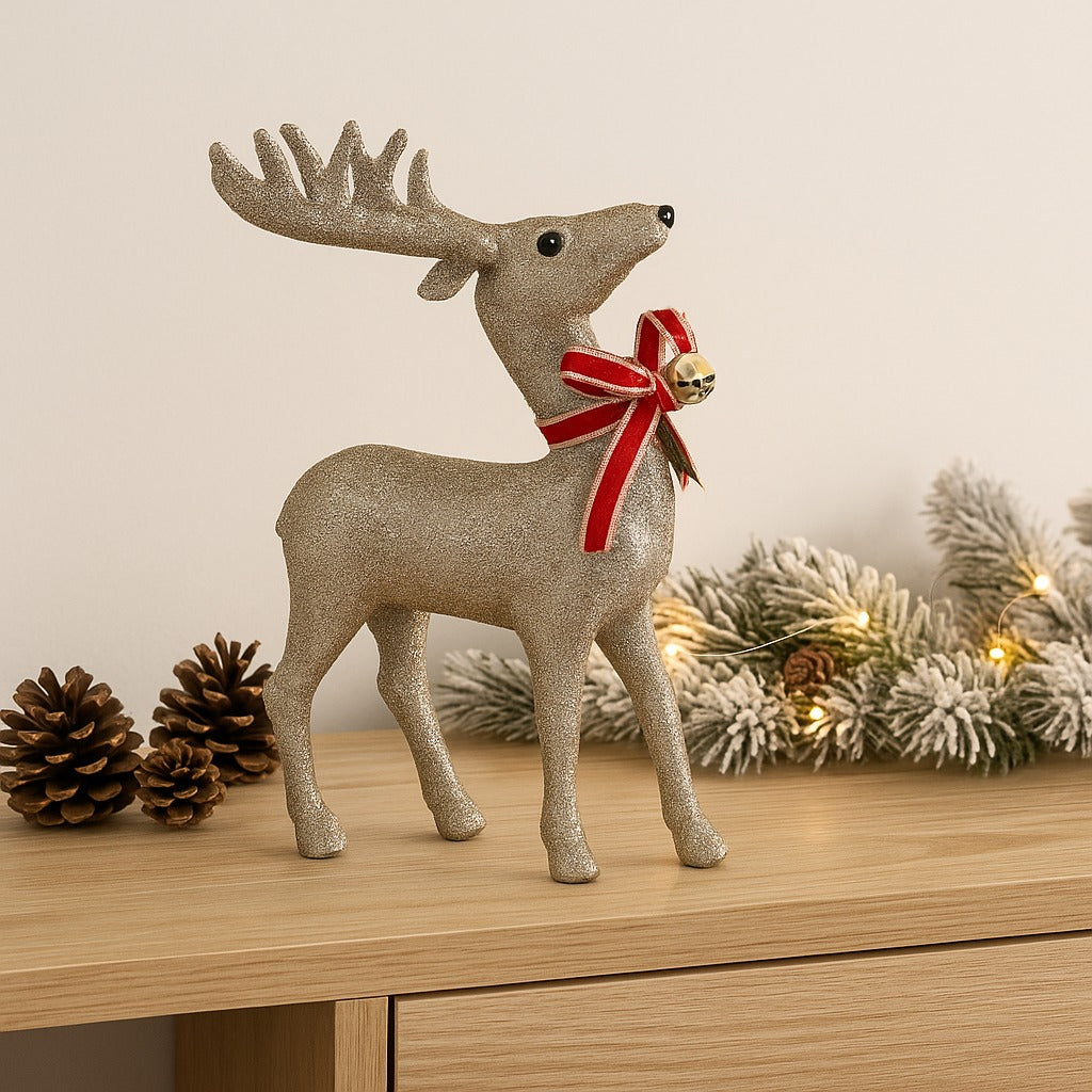 Standing Reindeer Christmas Table Decoration - 1PC