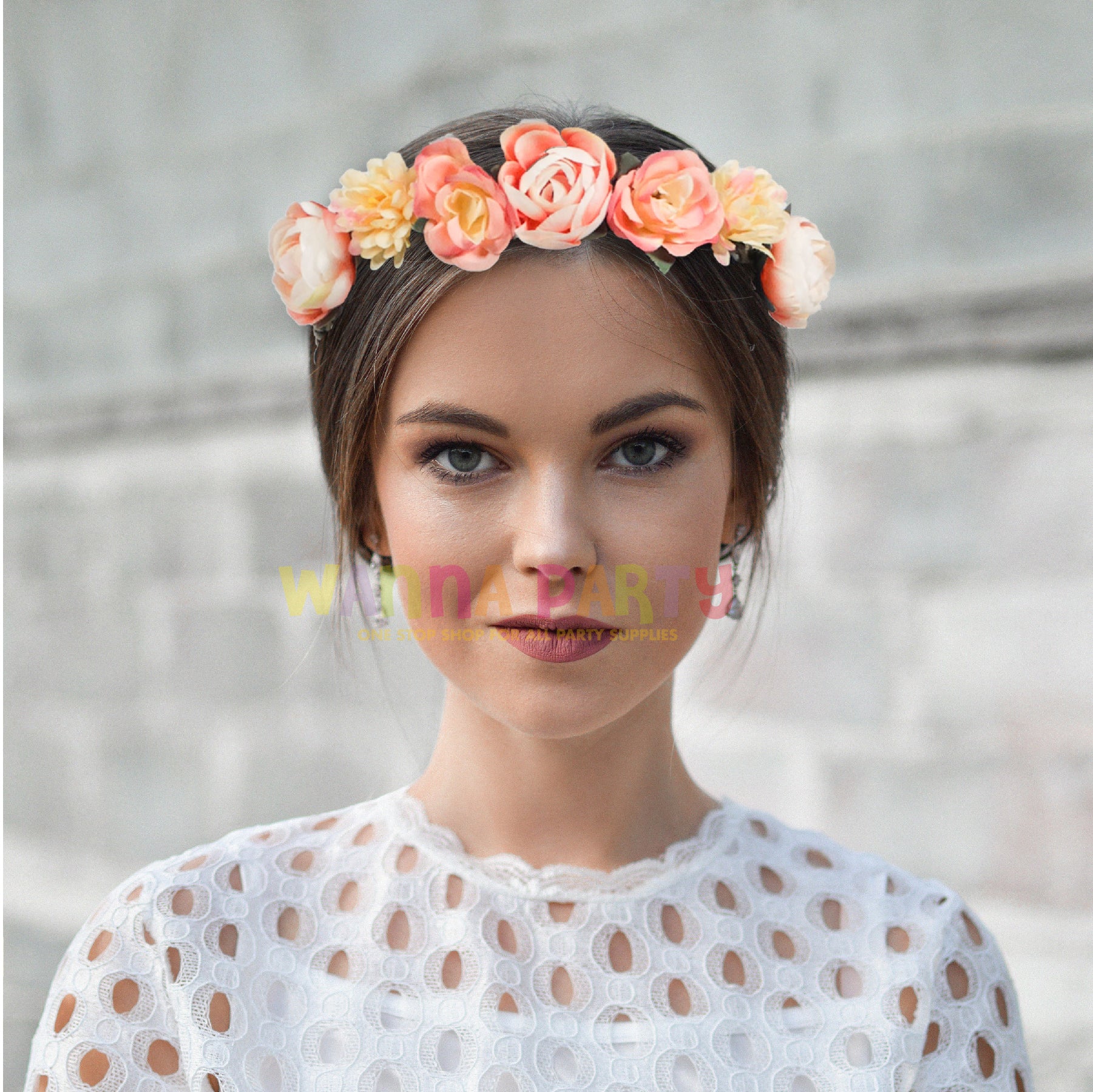 Roses & Flower Elastic Tiara