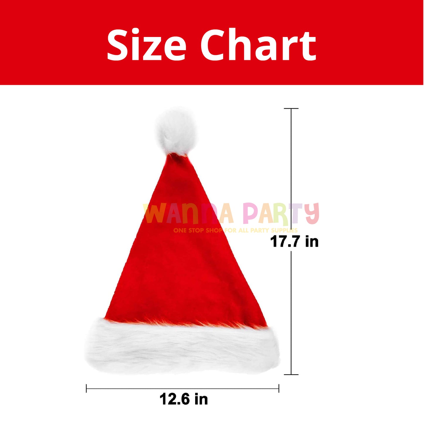 Plush Santa Christmas Hat