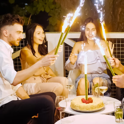 Sparkling Birthday Candle Large / Champagne Popping Candles for Clubs & Parties / Long Lasting -  Size – 12 inches – 1 PC