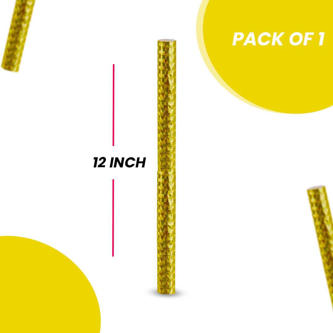 Sparkling Birthday Candle Large / Champagne Popping Candles for Clubs & Parties / Long Lasting -  Size – 12 inches – 1 PC